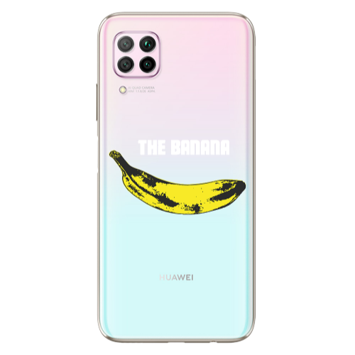 Huawei P40 Lite The banana Transparent Silicone TPU Θήκη