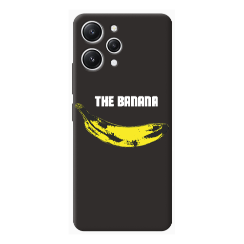 Xiaomi Redmi 12 The banana Black Colored Silicone TPU Θήκη