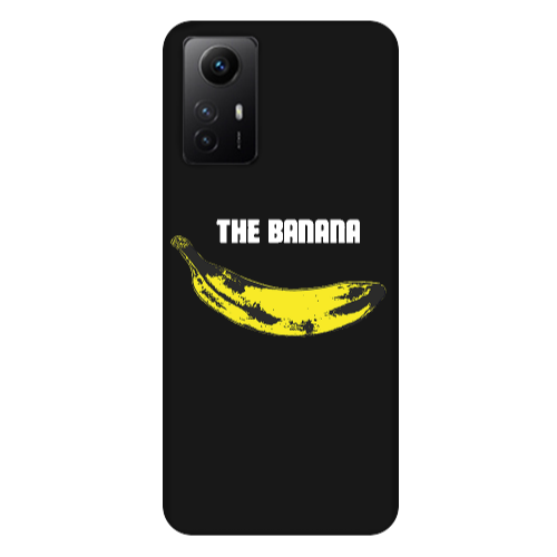 Xiaomi Redmi Note 12s The banana Black Colored Silicone TPU Θήκη