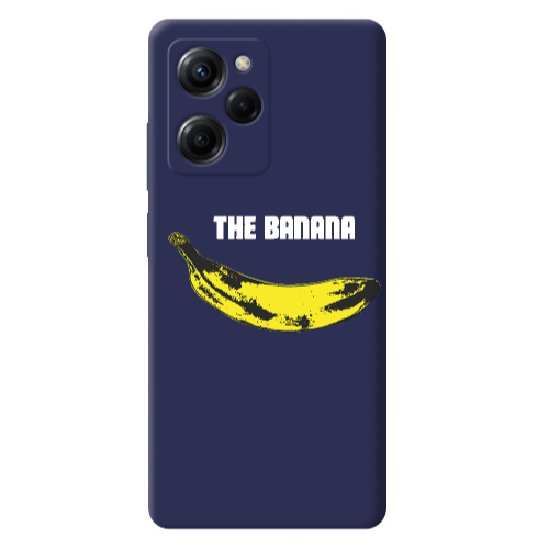 Xiaomi Poco X5 Pro The banana Dark blue Colored Silicone TPU Θήκη