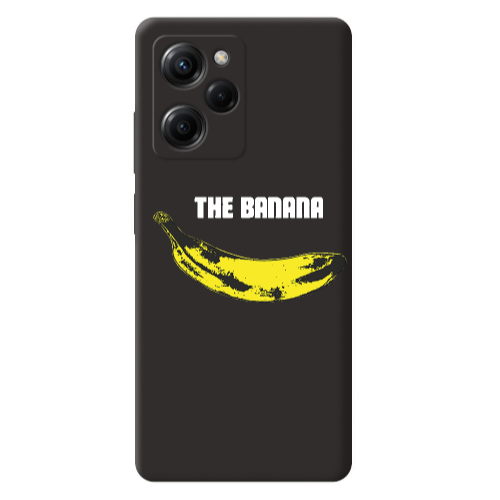 Xiaomi Poco X5 Pro The banana Black Colored Silicone TPU Θήκη