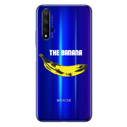 Huawei Nova 5 T The banana Transparent Silicone TPU Θήκη