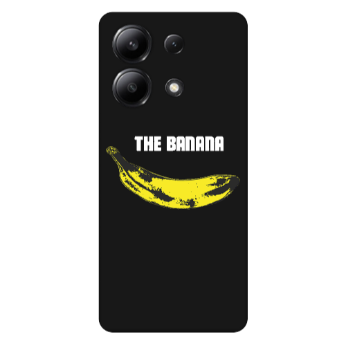 Xiaomi Redmi Note 13 4G The banana Black Colored Silicone TPU Θήκη