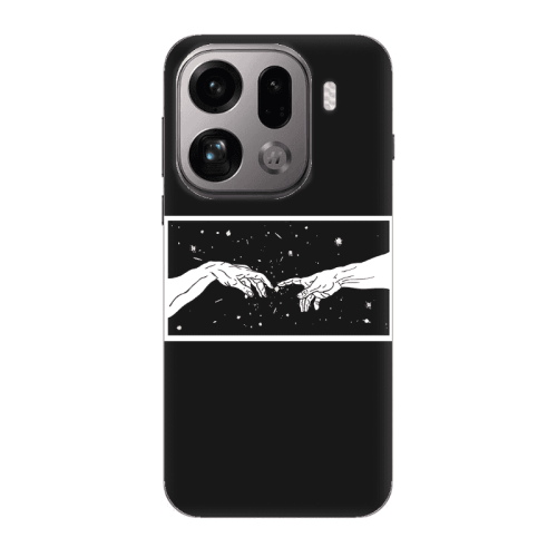 Oppo Find X9 Pro Touch Black Colored Silicone TPU Θήκη