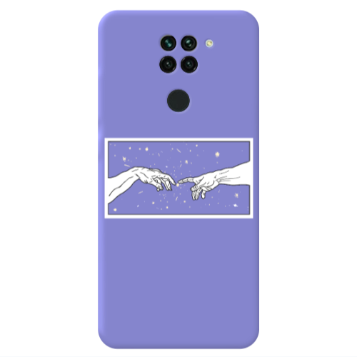 Xiaomi Redmi Note 9 Touch Purple Colored Silicone TPU Θήκη