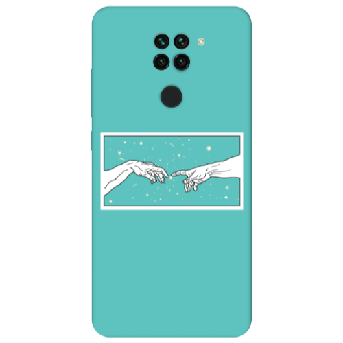 Xiaomi Redmi Note 9 Touch Turquoise Colored Silicone TPU Θήκη