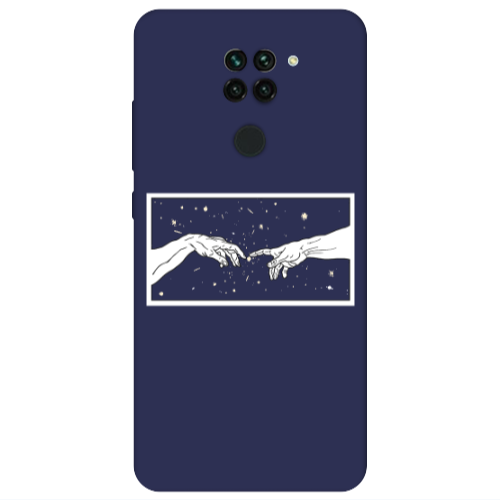 Xiaomi Redmi Note 9 Touch Dark blue Colored Silicone TPU Θήκη