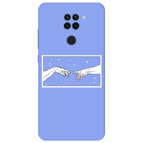 Xiaomi Redmi Note 9 Touch Light Purple Colored Silicone TPU Θήκη