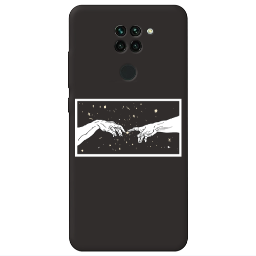 Xiaomi Redmi Note 9 Touch Black Colored Silicone TPU Θήκη
