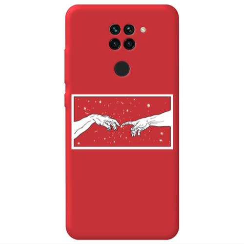 Xiaomi Redmi Note 9 Touch Red Colored Silicone TPU Θήκη