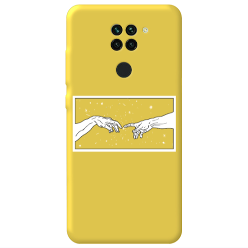 Xiaomi Redmi Note 9 Touch Yellow Colored Silicone TPU Θήκη