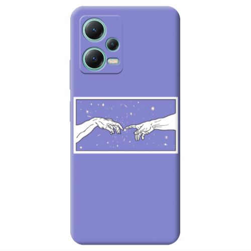 Xiaomi Redmi Note 12 Pro 5G Touch Purple Colored Silicone TPU Θήκη