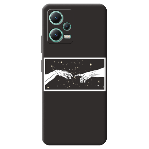 Xiaomi Redmi Note 12 Pro 5G Touch Black Colored Silicone TPU Θήκη