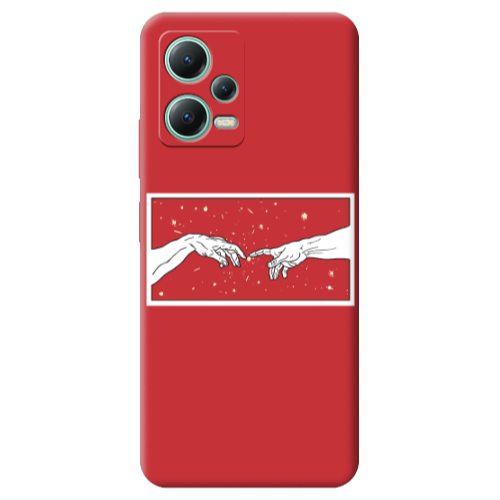 Xiaomi Redmi Note 12 Pro 5G Touch Red Colored Silicone TPU Θήκη