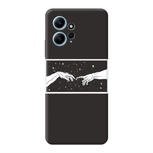 Xiaomi Redmi Note 12 4G Touch Black Colored Silicone TPU Θήκη