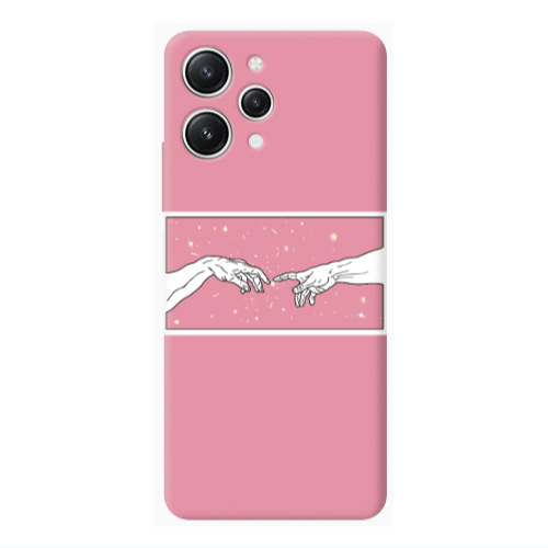 Xiaomi Redmi 12 Touch Pink Colored Silicone TPU Θήκη