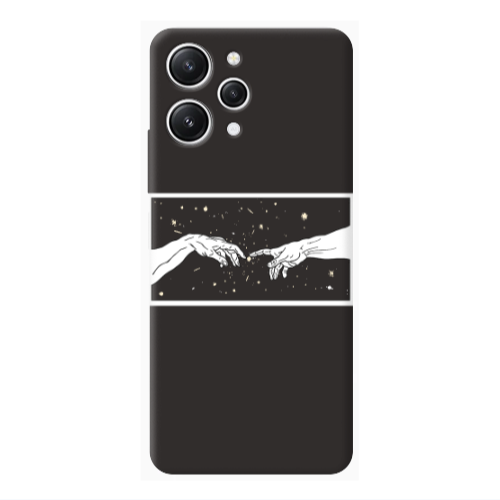 Xiaomi Redmi 12 Touch Black Colored Silicone TPU Θήκη