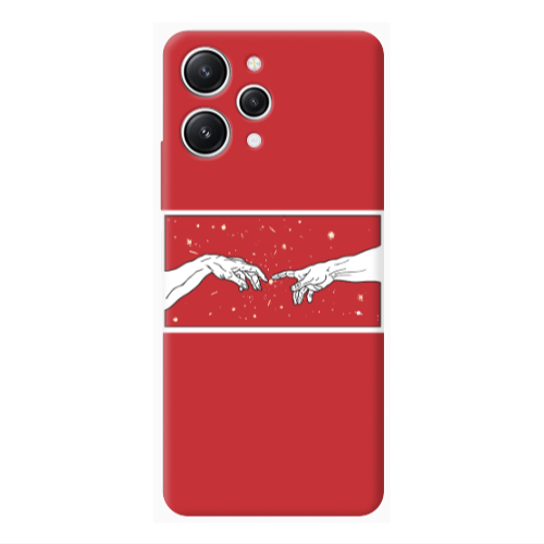 Xiaomi Redmi 12 Touch Red Colored Silicone TPU Θήκη