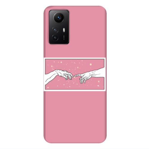 Xiaomi Redmi Note 12s Touch Pink Colored Silicone TPU Θήκη