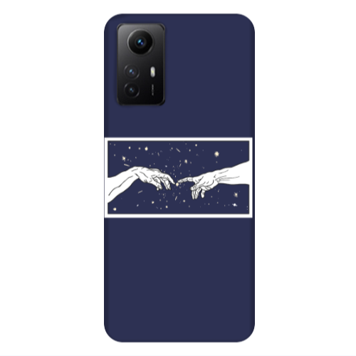 Xiaomi Redmi Note 12s Touch Dark blue Colored Silicone TPU Θήκη