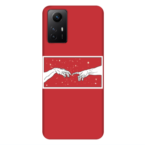 Xiaomi Redmi Note 12s Touch Red Colored Silicone TPU Θήκη