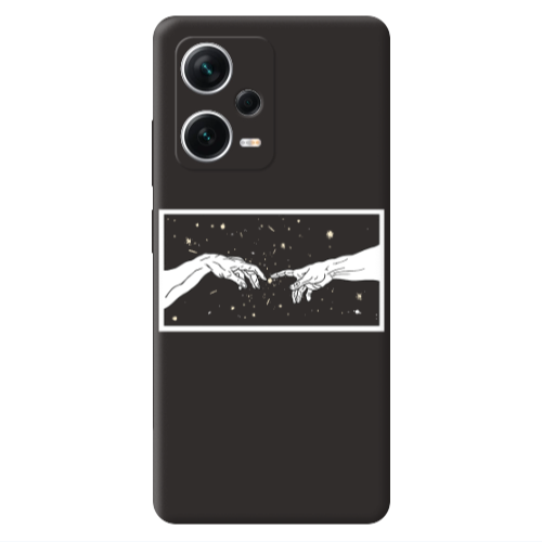 Xiaomi Poco X5 Touch Black Colored Silicone TPU Θήκη