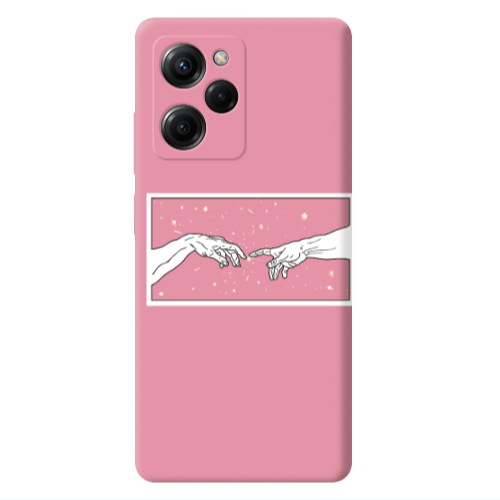 Xiaomi Poco X5 Pro Touch Pink Colored Silicone TPU Θήκη