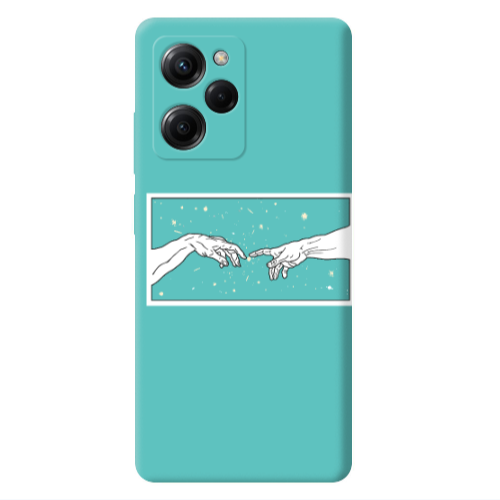 Xiaomi Poco X5 Pro Touch Turquoise Colored Silicone TPU Θήκη