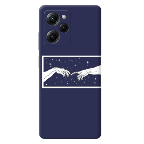 Xiaomi Poco X5 Pro Touch Dark blue Colored Silicone TPU Θήκη