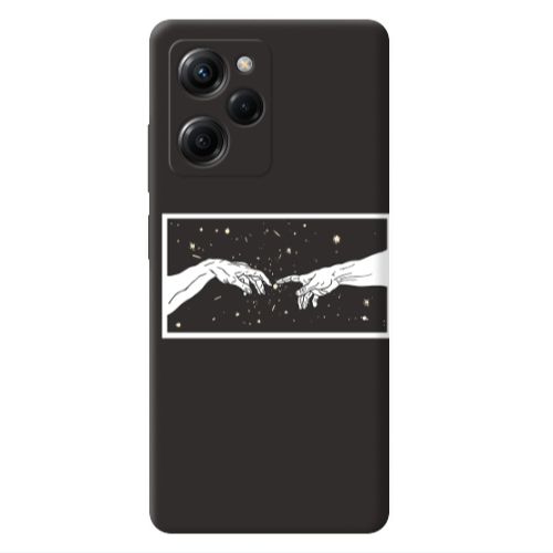 Xiaomi Poco X5 Pro Touch Black Colored Silicone TPU Θήκη