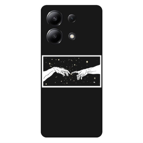 Xiaomi Redmi Note 13 4G Touch Black Colored Silicone TPU Θήκη