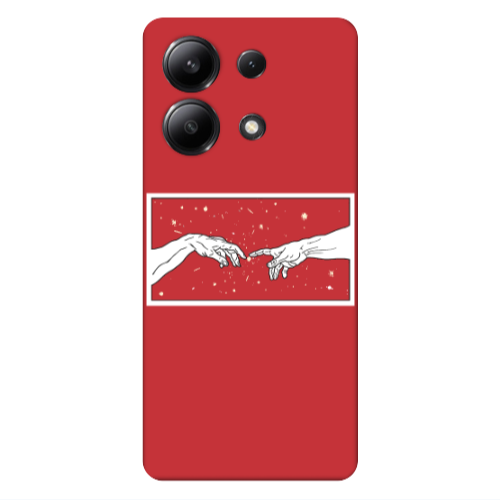 Xiaomi Redmi Note 13 4G Touch Red Colored Silicone TPU Θήκη