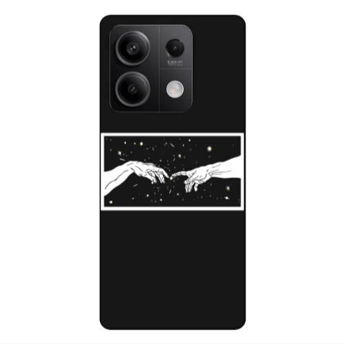 Xiaomi Redmi Note 13Pro 5G Touch Black Colored Silicone TPU Θήκη