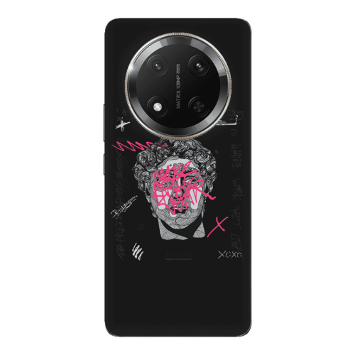 Honor Magic 7 Lite Yet Black Colored Silicone TPU Θήκη