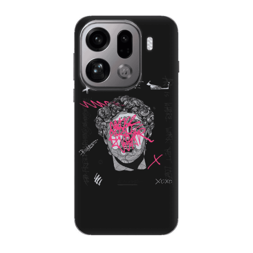 Oppo Find X9 Pro Yet Black Colored Silicone TPU Θήκη