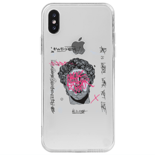 Apple iPhone X Yet Transparent Silicone TPU Θήκη