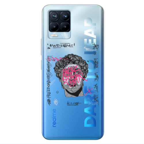 Realme 8 Pro Yet Transparent Silicone TPU Θήκη