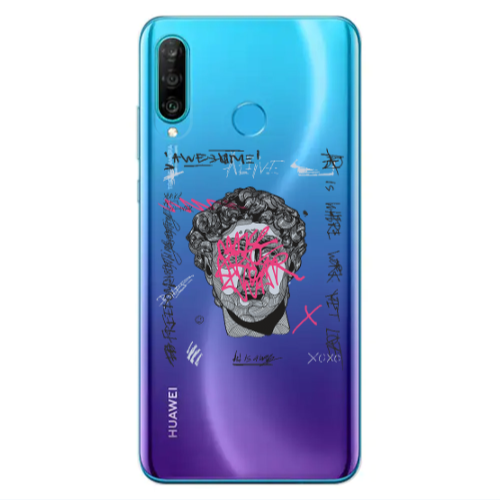 Huawei P30 Lite Yet Transparent Silicone TPU Θήκη