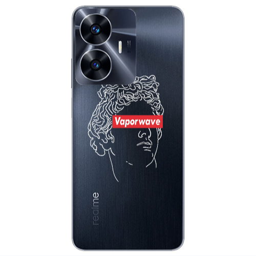 Realme Note 50 Vaporwave Transparent Silicone TPU Θήκη