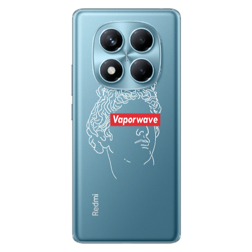Xiaomi Redmi Note 14 Pro Vaporwave Transparent Silicone TPU Θήκη