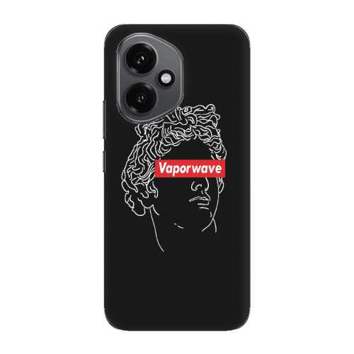 Honor Magic 400 Vaporwave Black Colored Silicone TPU Θήκη