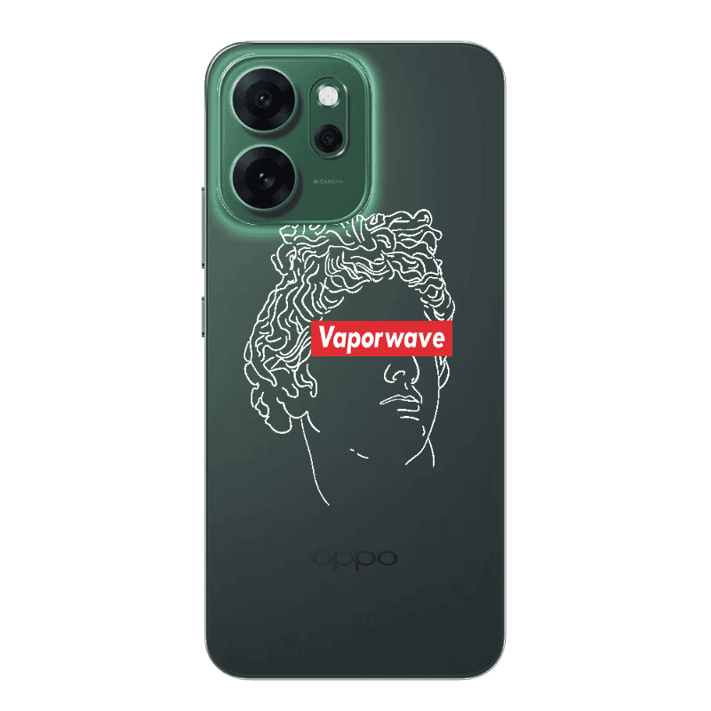 Oppo Reno 14 FS Vaporwave Transparent Silicone TPU Θήκη
