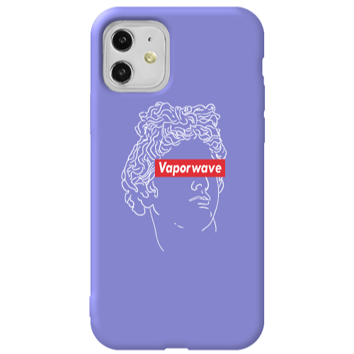 Apple iPhone 11  Vaporwave Purple Colored Silicone TPU Θήκη