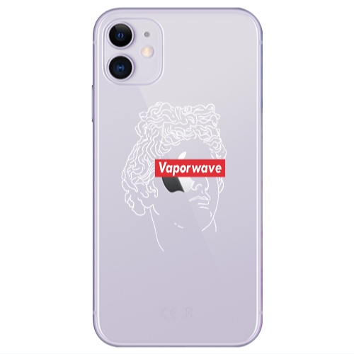 Apple iPhone 11  Vaporwave Transparent Silicone TPU Θήκη