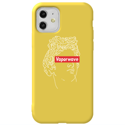 Apple iPhone 11  Vaporwave Yellow Colored Silicone TPU Θήκη