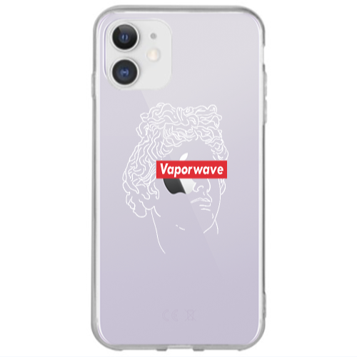 Apple iPhone 12 Vaporwave Transparent Silicone TPU Θήκη