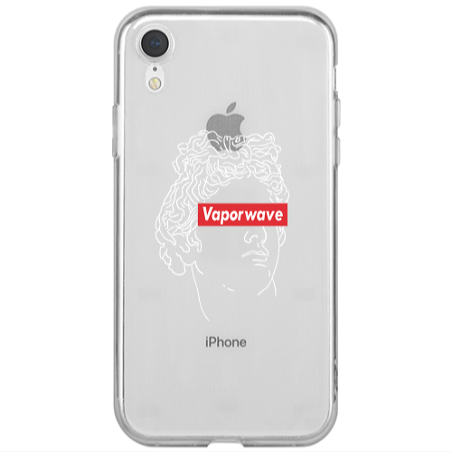 Apple iPhone Xr Vaporwave Transparent Silicone TPU Θήκη