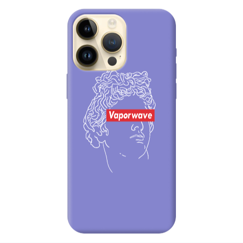 Apple iPhone 13 Pro Max Vaporwave Purple Colored Silicone TPU Θήκη