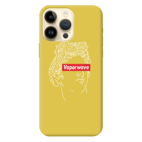Apple iPhone 13 Pro Max Vaporwave Yellow Colored Silicone TPU Θήκη