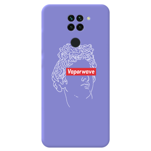 Xiaomi Redmi Note 9 Vaporwave Purple Colored Silicone TPU Θήκη